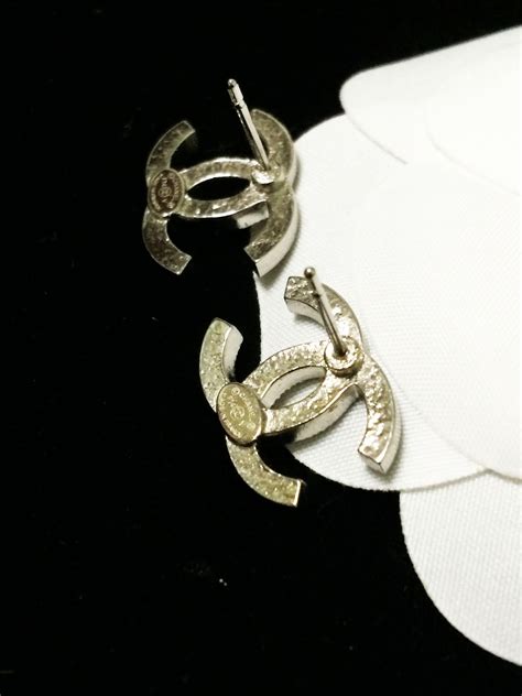 chanel mens earrings|authentic chanel earrings.